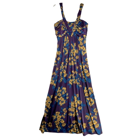 M GIANNI BINI VNECK DRESS maxi gown wedding date night - Picture 2 of 16